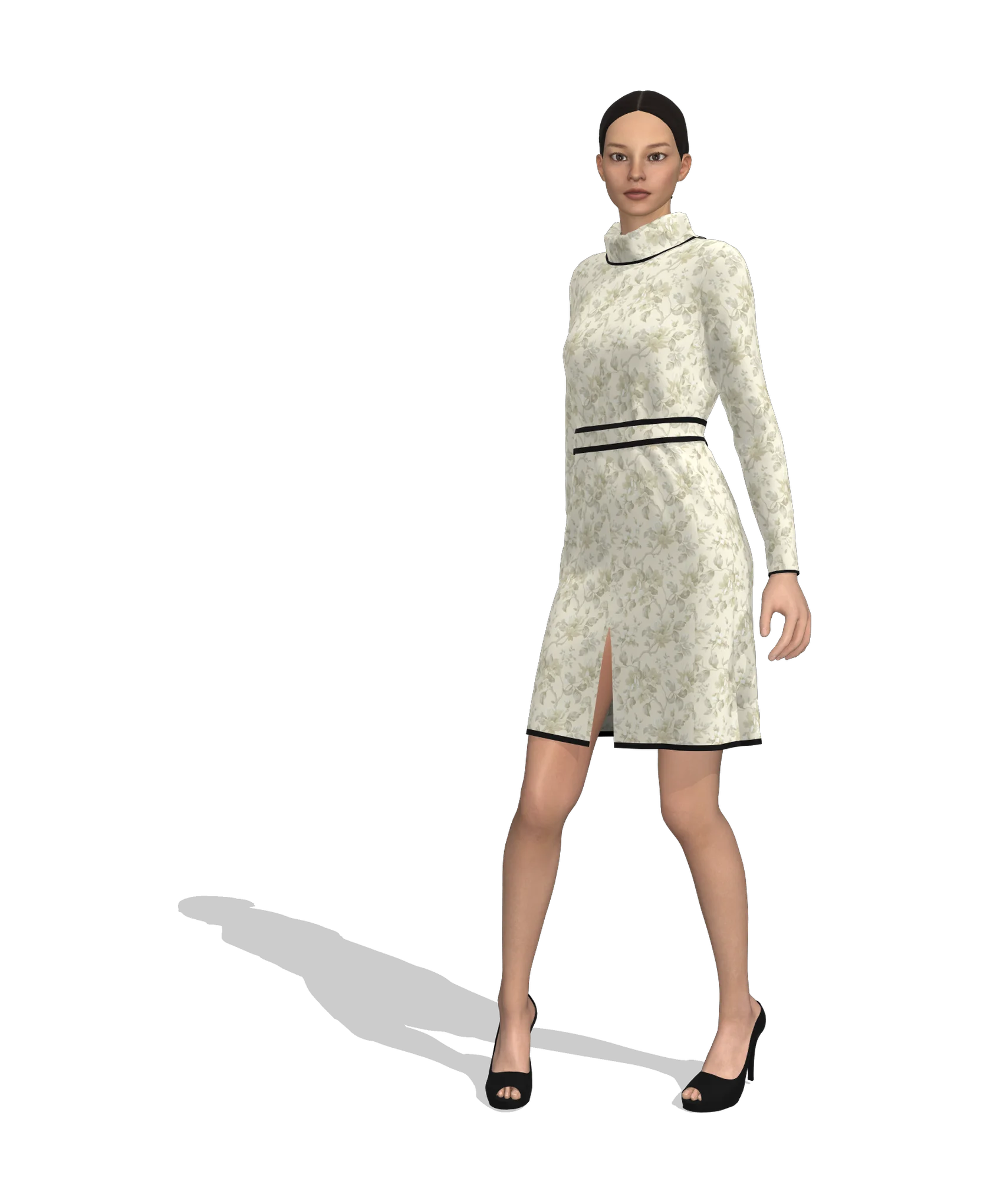 KDscion p85 full sleeve sheath dress